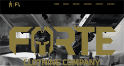 Desktop Screenshot of forteclothing.com