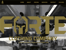 Tablet Screenshot of forteclothing.com